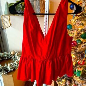 J Crew peplum tank top